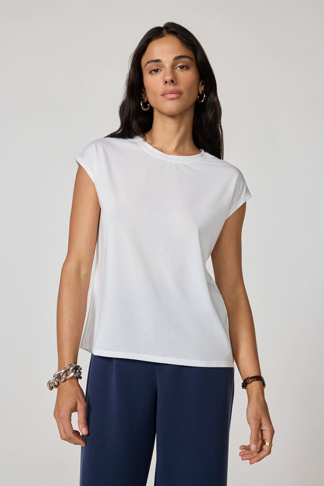 Performance Knit Sleeveless Tee - Brilliant White