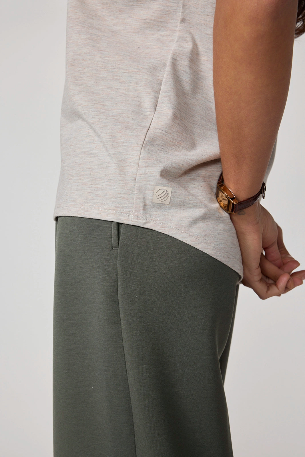 Performance Knit Sleeveless Tee - Htr Oatmeal