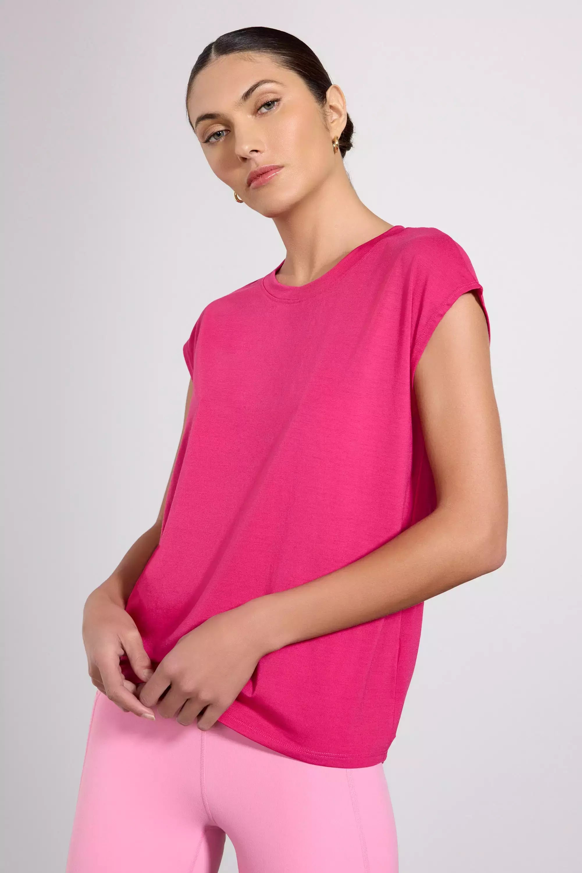 Performance Knit Sleeveless Tee - Vivacious