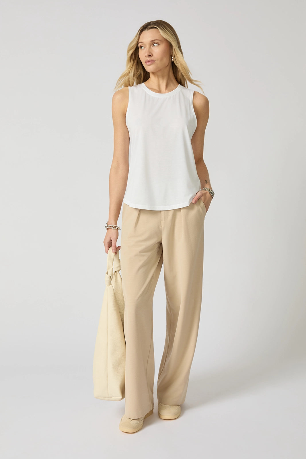 Performance Knit Tank - Brilliant White