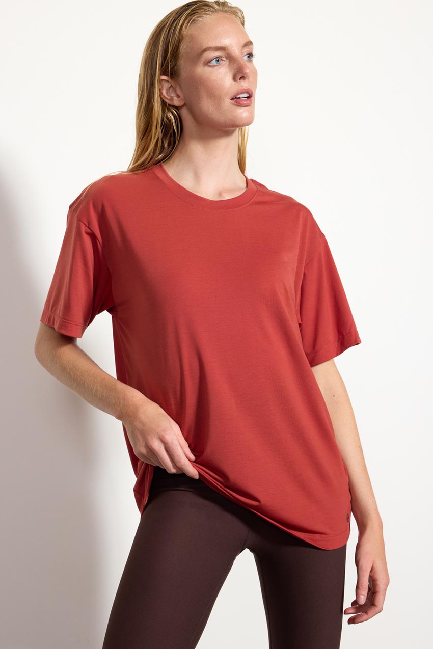 Dynamic Boyfriend Tee - Brick Dust