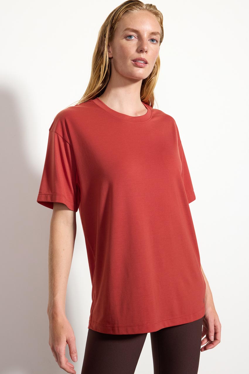 Dynamic Boyfriend Tee - Brick Dust