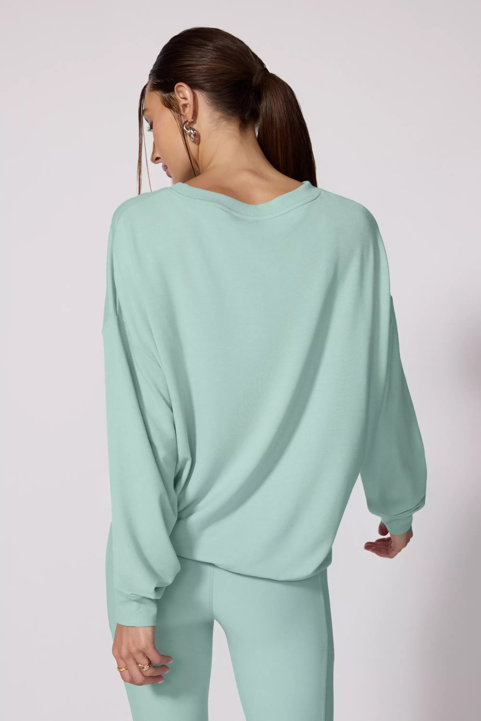 Serene Recycled Polyester TENCEL™ Modal Relaxed Crew Neck