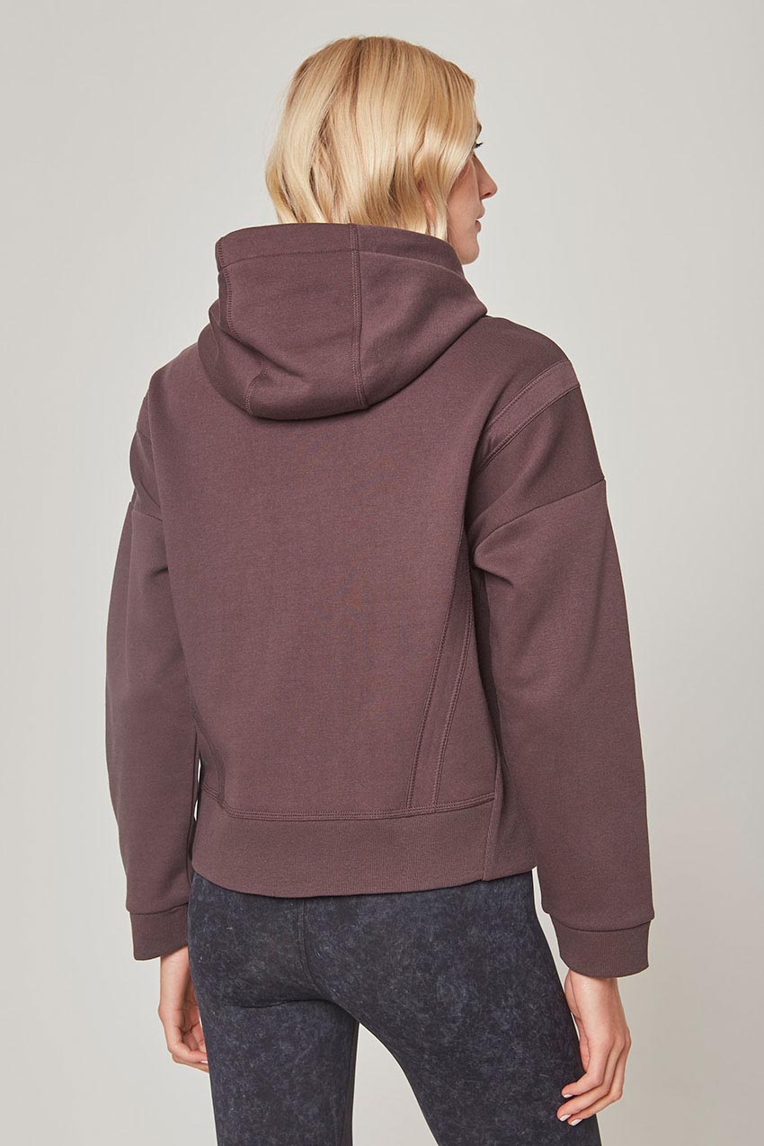 Ease Organic Cotton Zip-Up Hoodie - Dark Jade