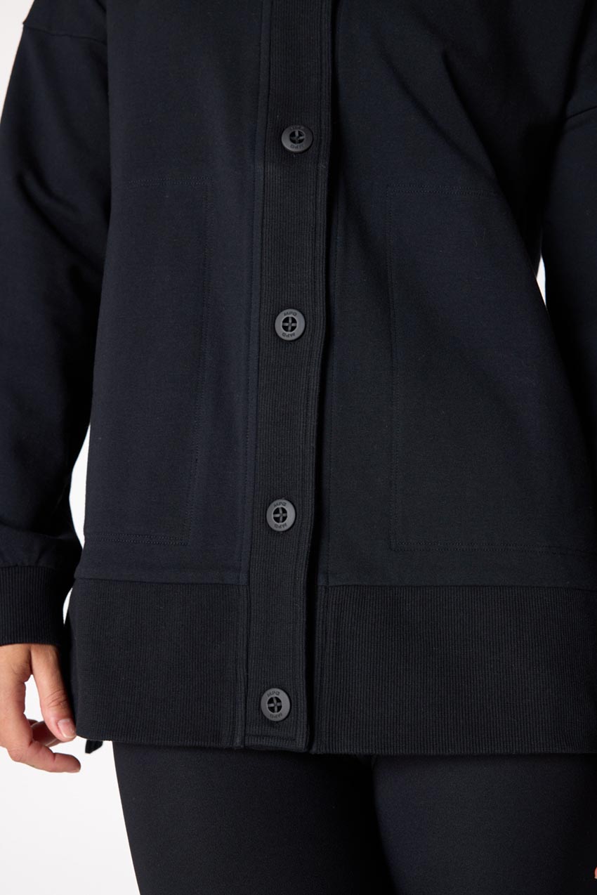 Unwind Button Front Relaxed Cardigan
