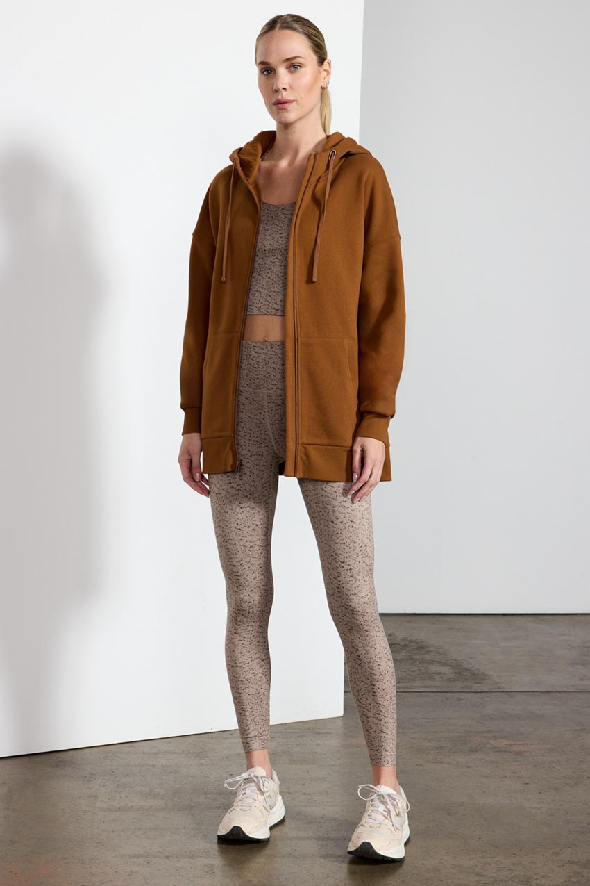 Ease Organic Cotton Oversized Zip-Up Hoodie