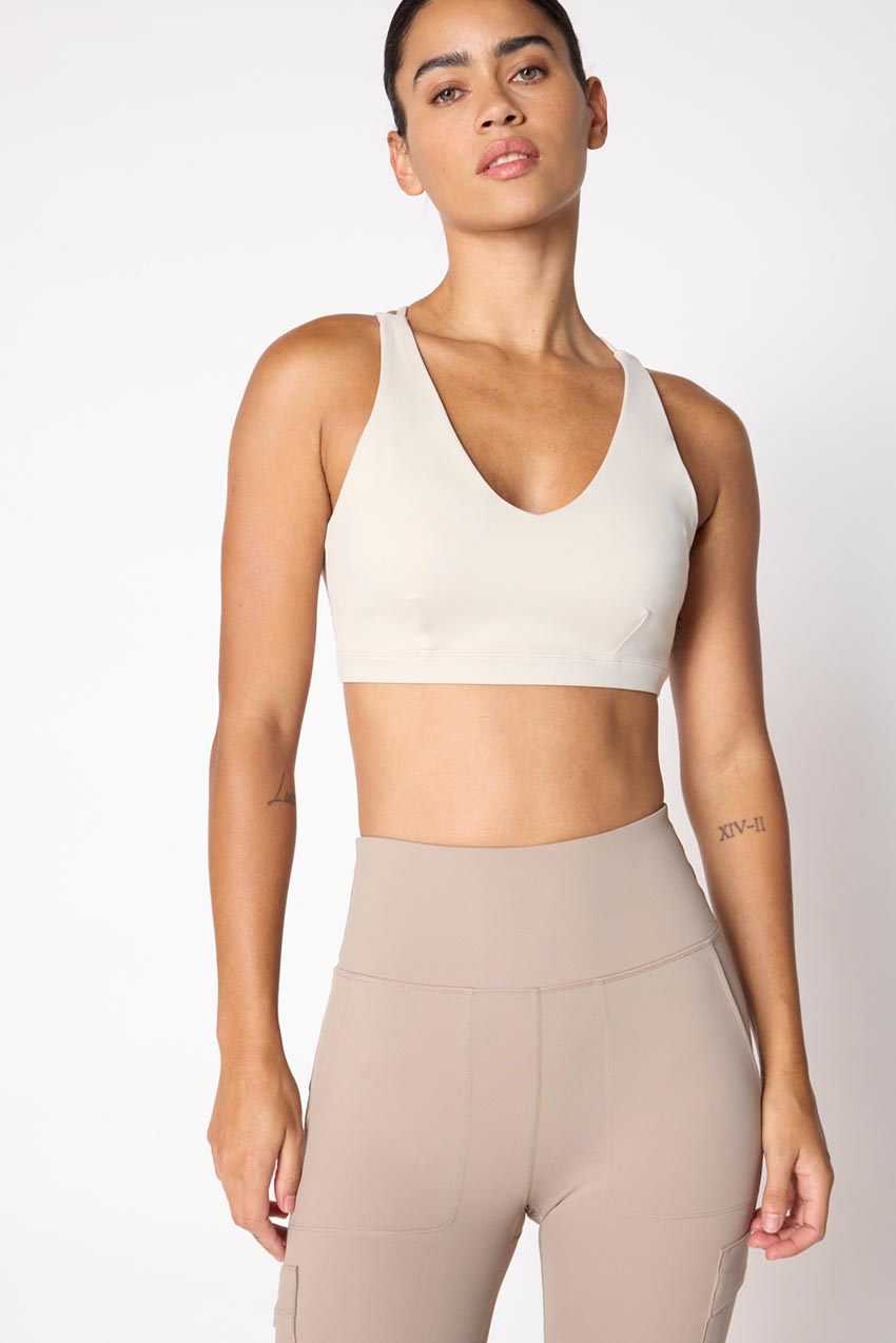 Vital Strappy V-Neck Light Support Sports Bra