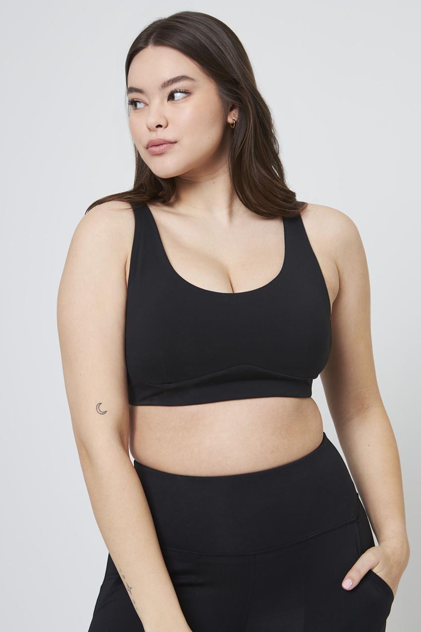 Vital Recycled Nylon Cross Strap Light Support Sports Bra