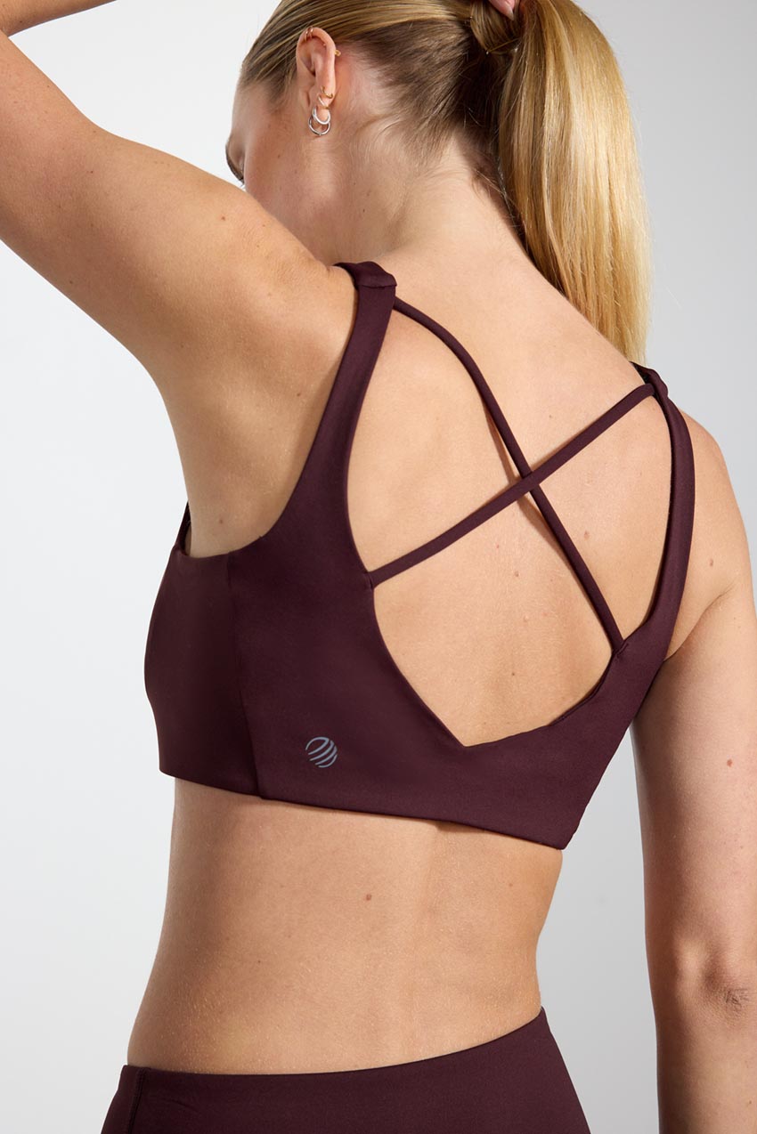 Vital Recycled Nylon Cross Strap Light Support Sports Bra