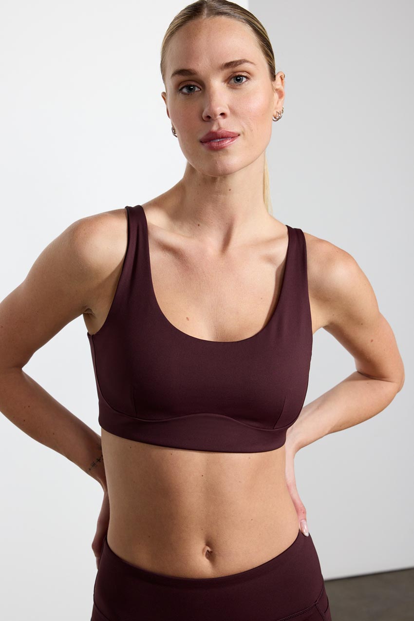 Vital Recycled Nylon Cross Strap Light Support Sports Bra