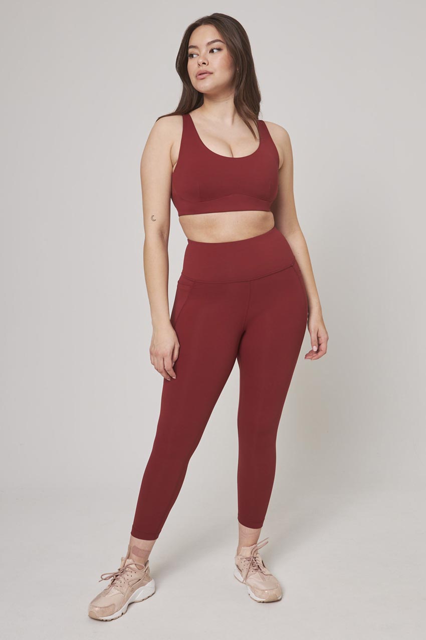 Vital Recycled Nylon Cross Strap Light Support Sports Bra