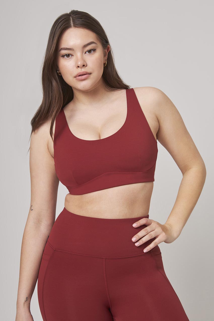 Vital Recycled Nylon Cross Strap Light Support Sports Bra