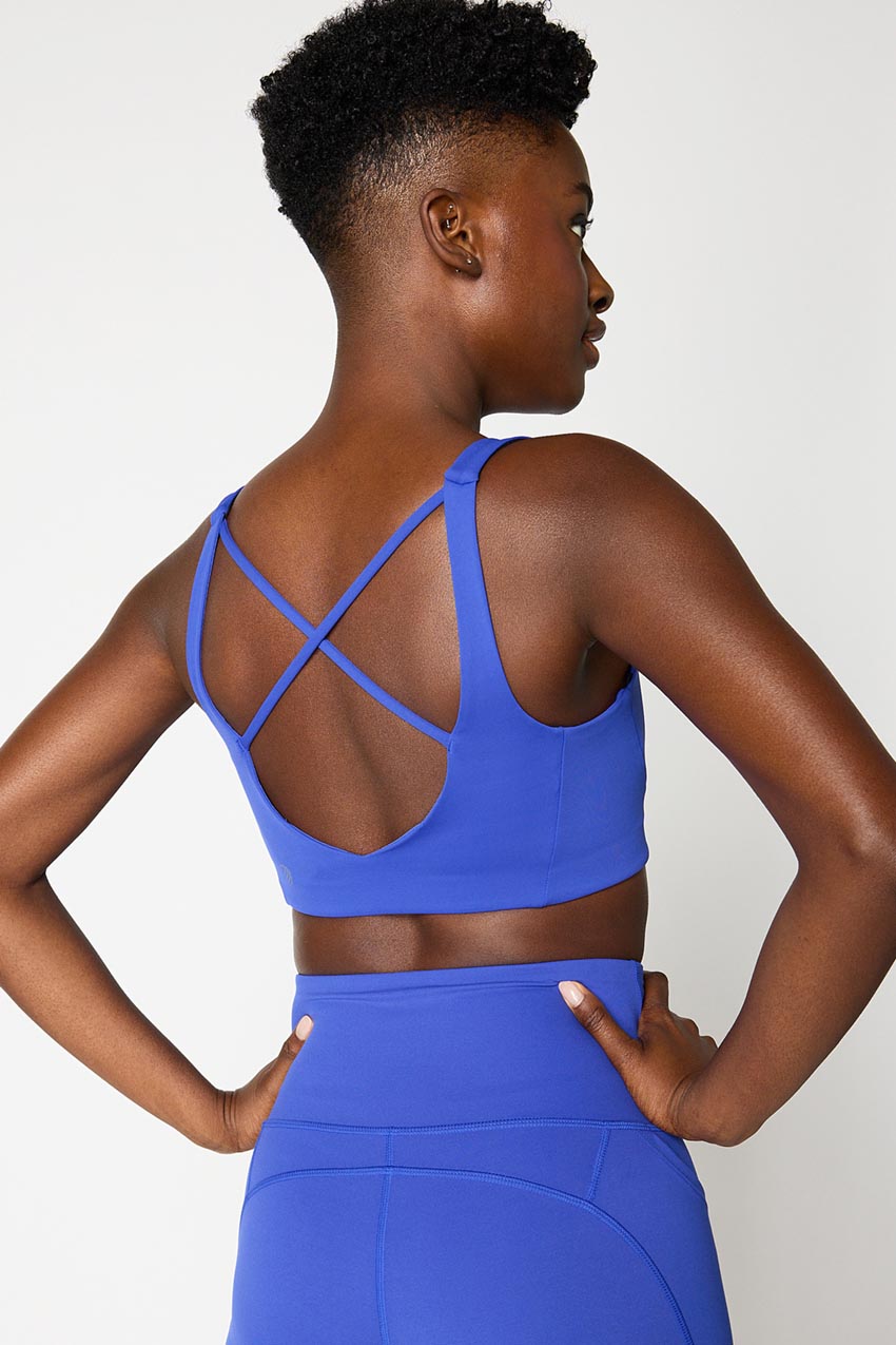 Vital Recycled Nylon Cross Strap Light Support Sports Bra
