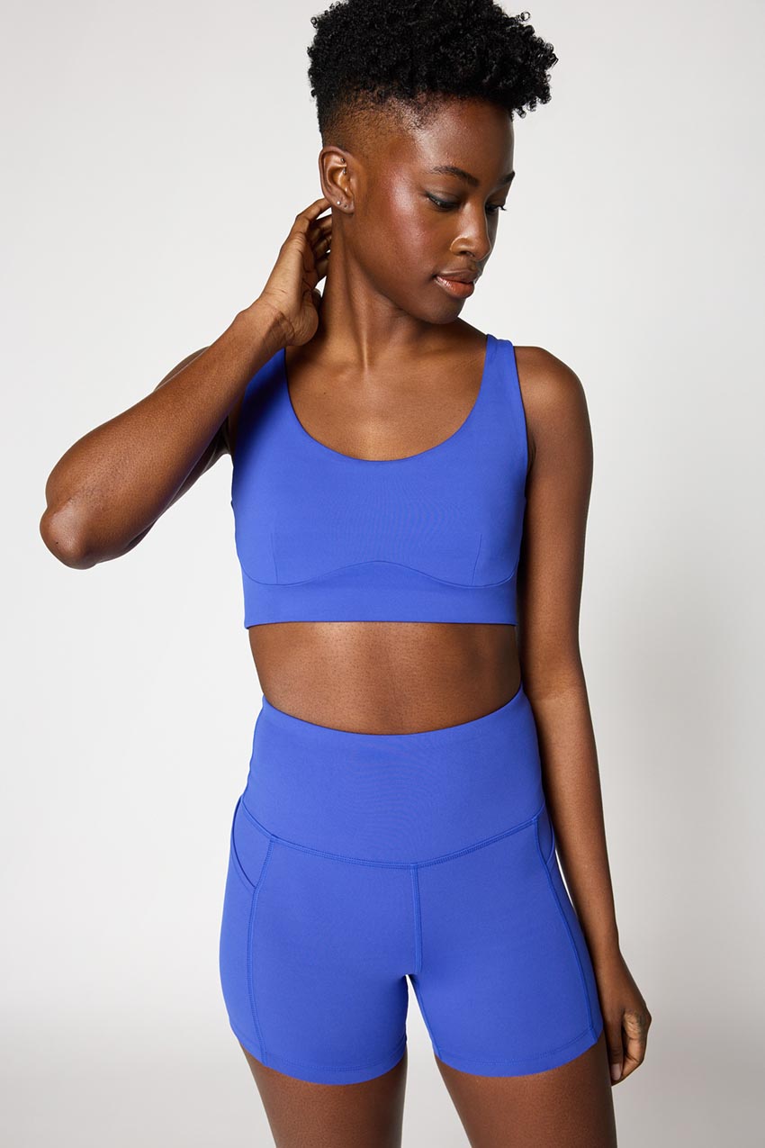 Vital Recycled Nylon Cross Strap Light Support Sports Bra