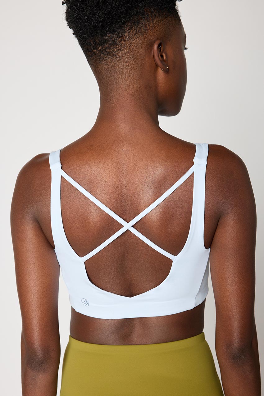 Vital Recycled Nylon Cross Strap Light Support Sports Bra