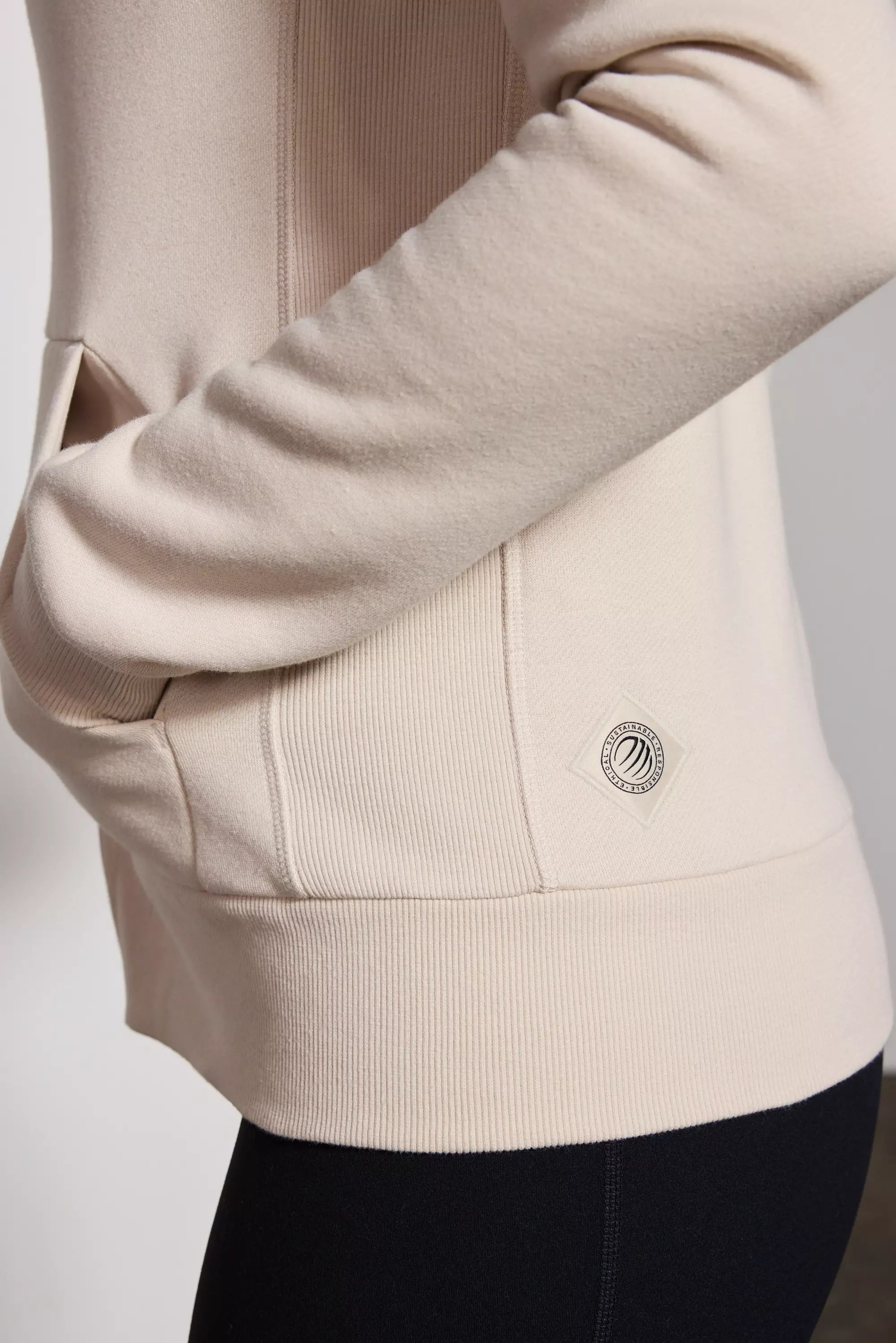Luxefleece Zip-Up Hoodie - Stone