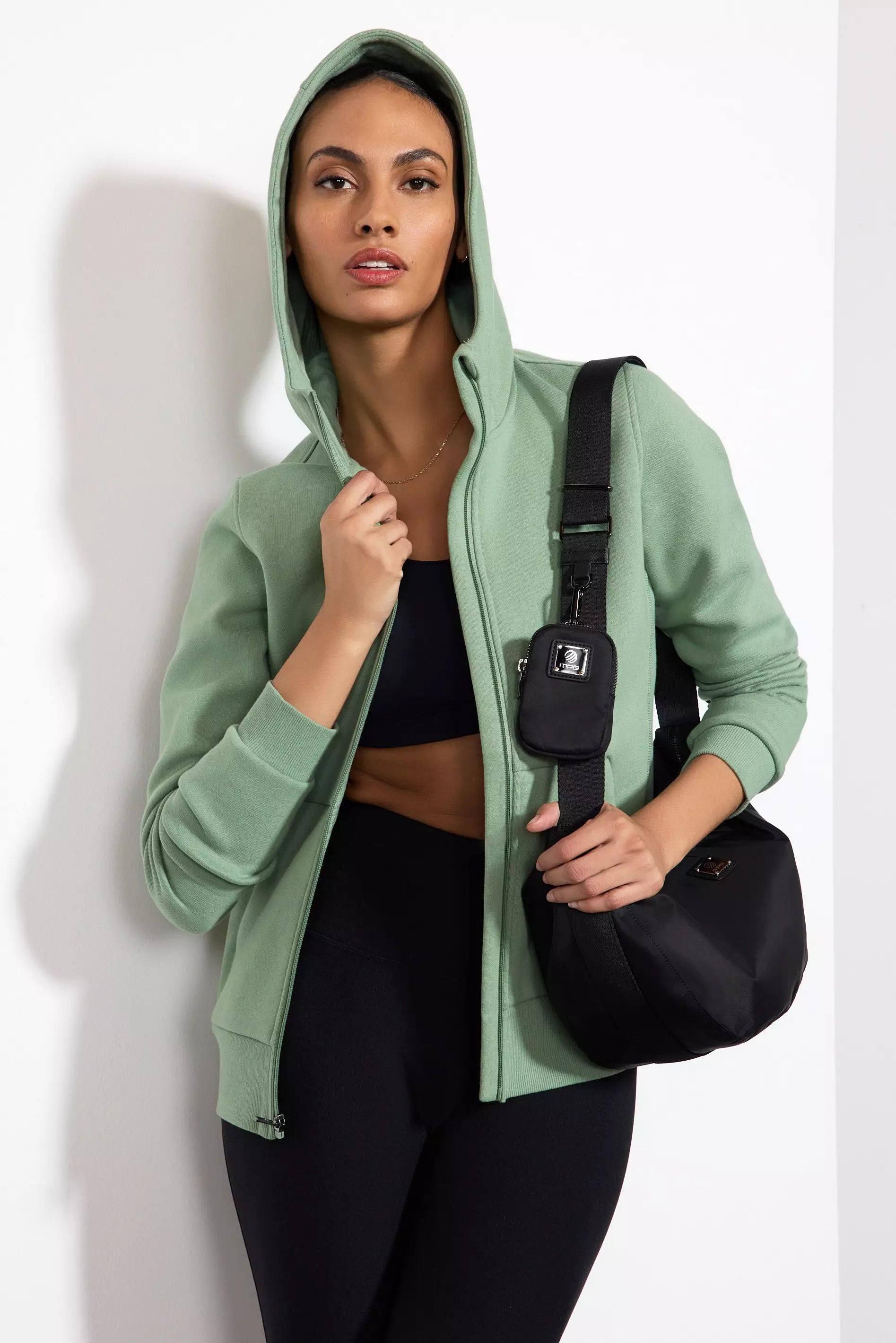Luxefleece Zip-Up Hoodie - Hedge Green