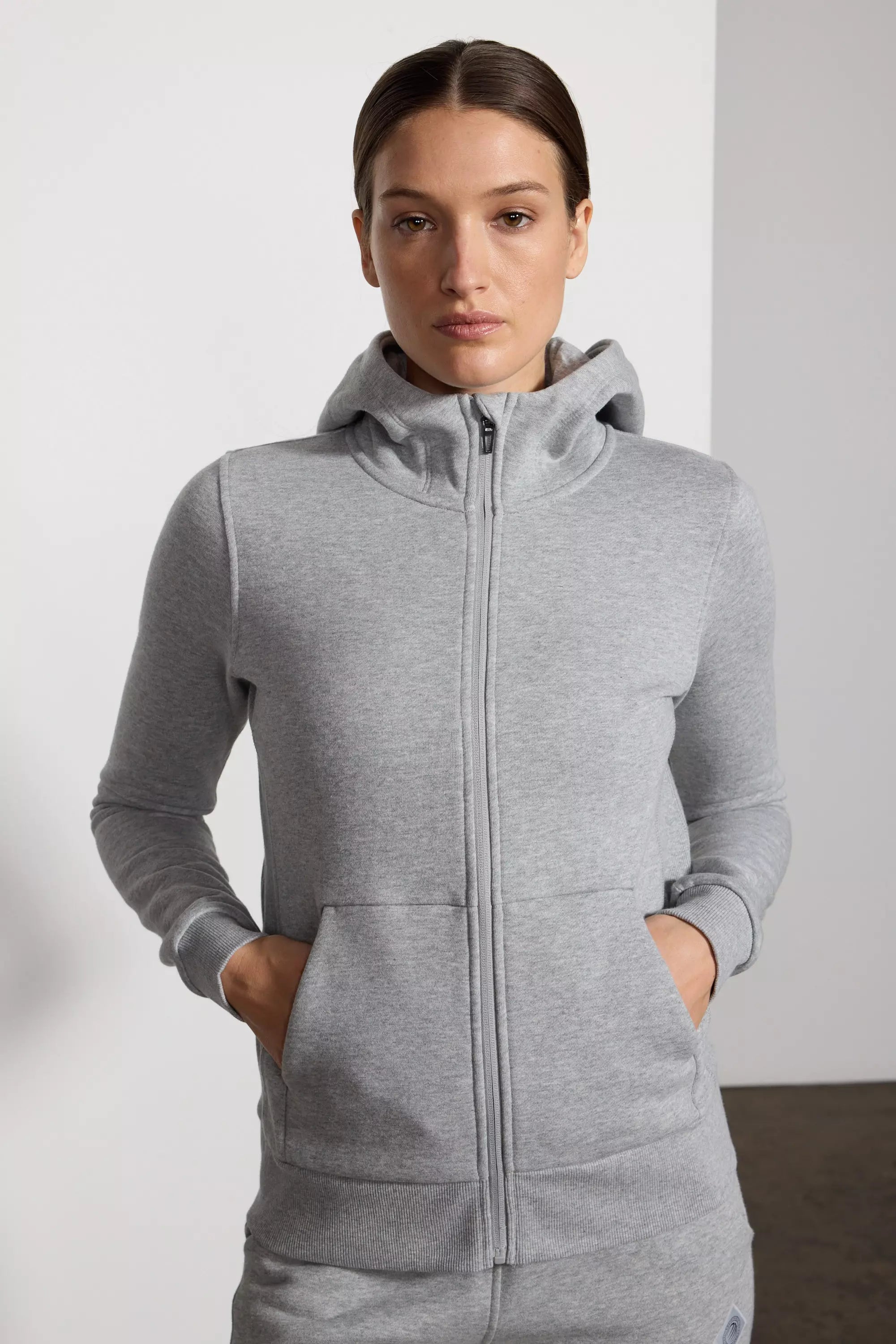 Luxefleece Zip-Up Hoodie - Htr Concrete