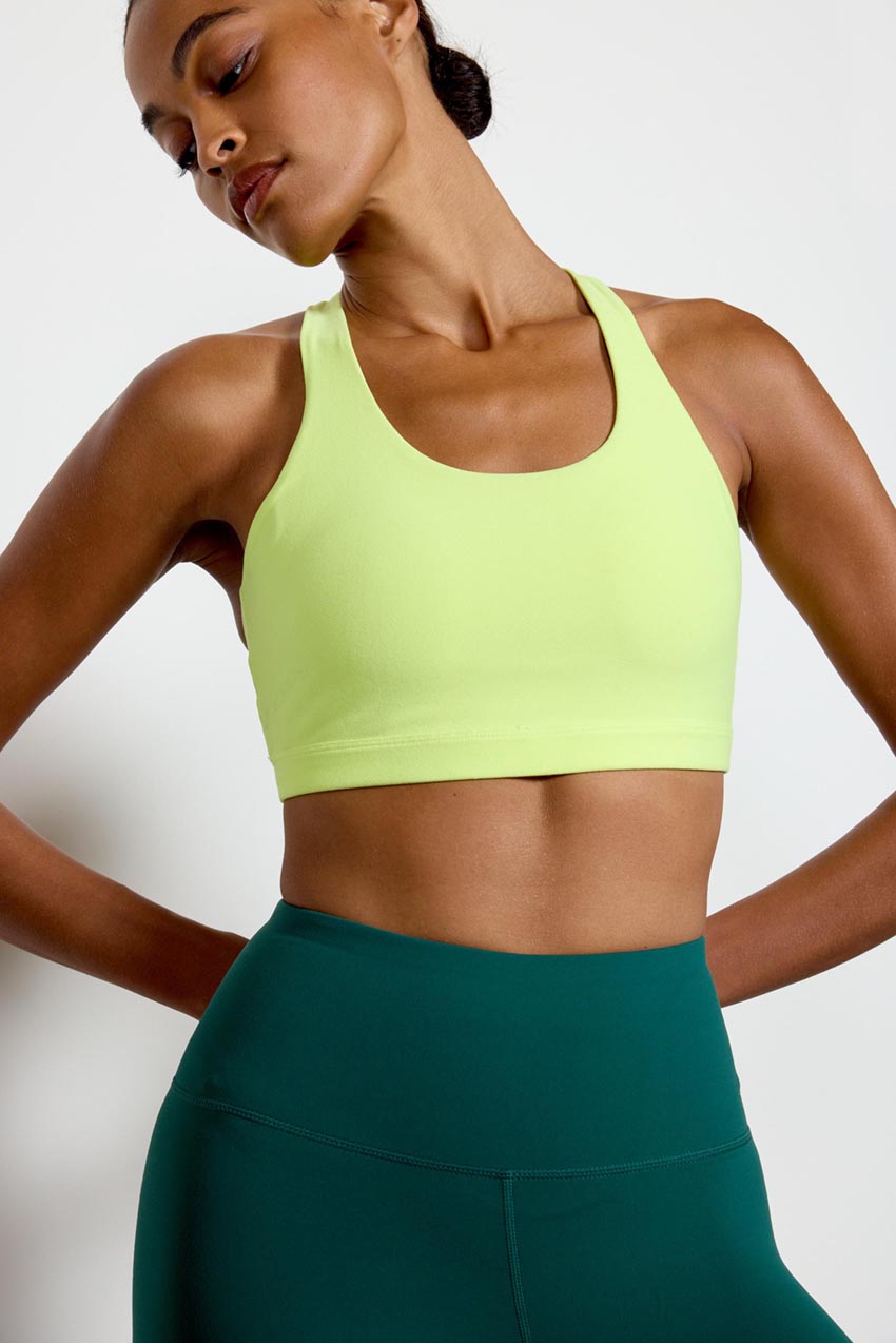 Explore Multi-Strap Light Support Sports Bra Peached