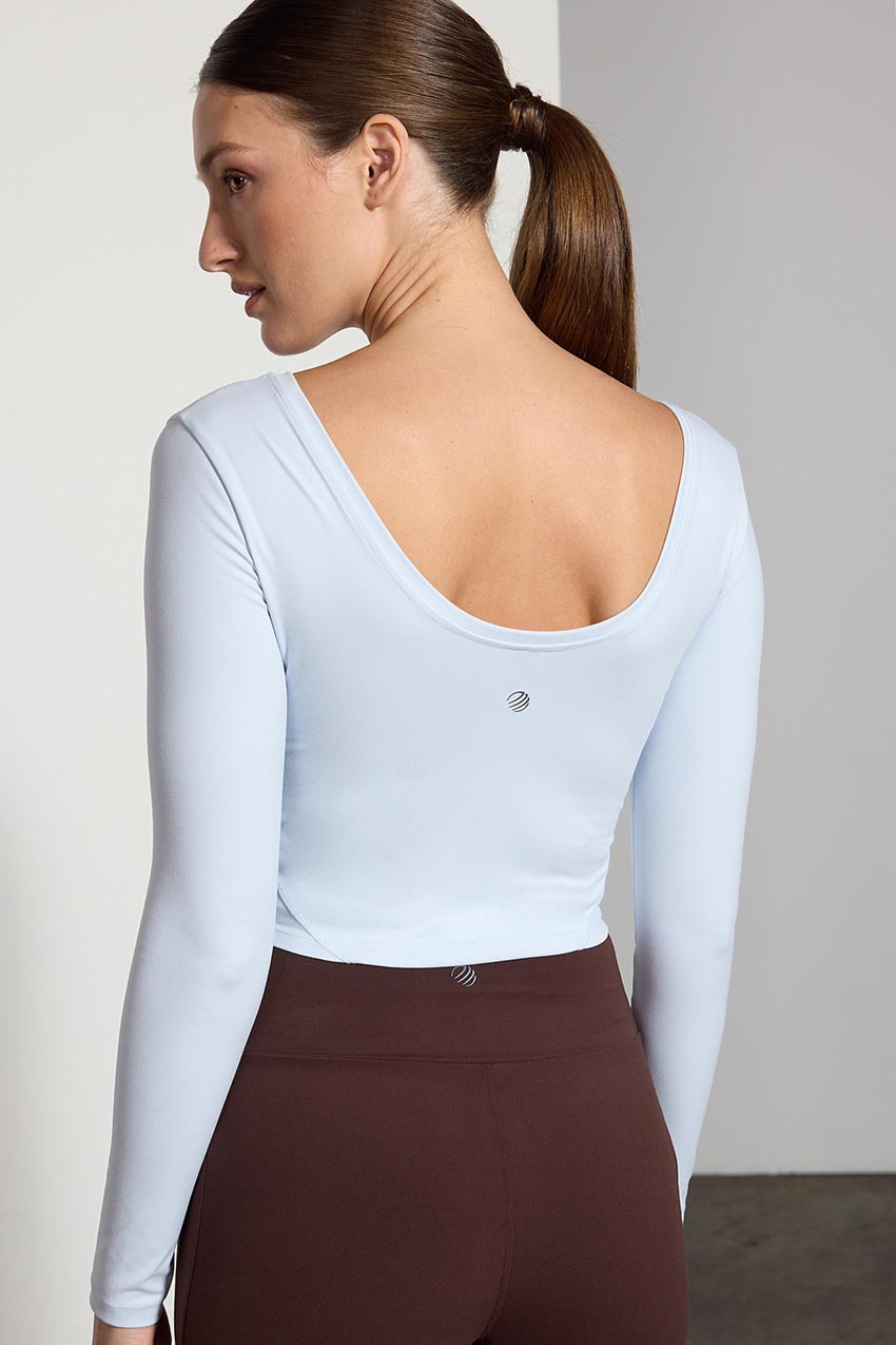 Imagine Scoop Neck Long Sleeve Top