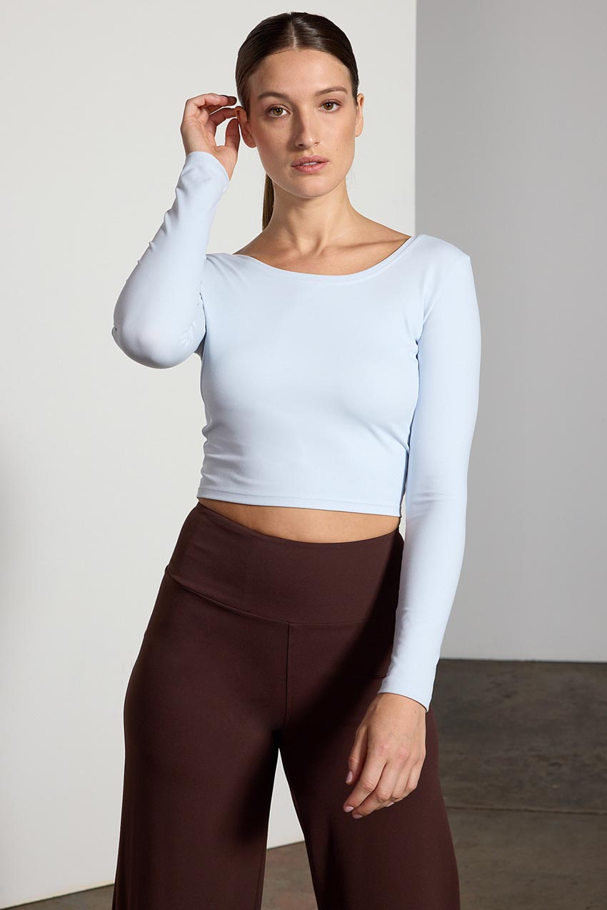 Imagine Scoop Neck Long Sleeve Top