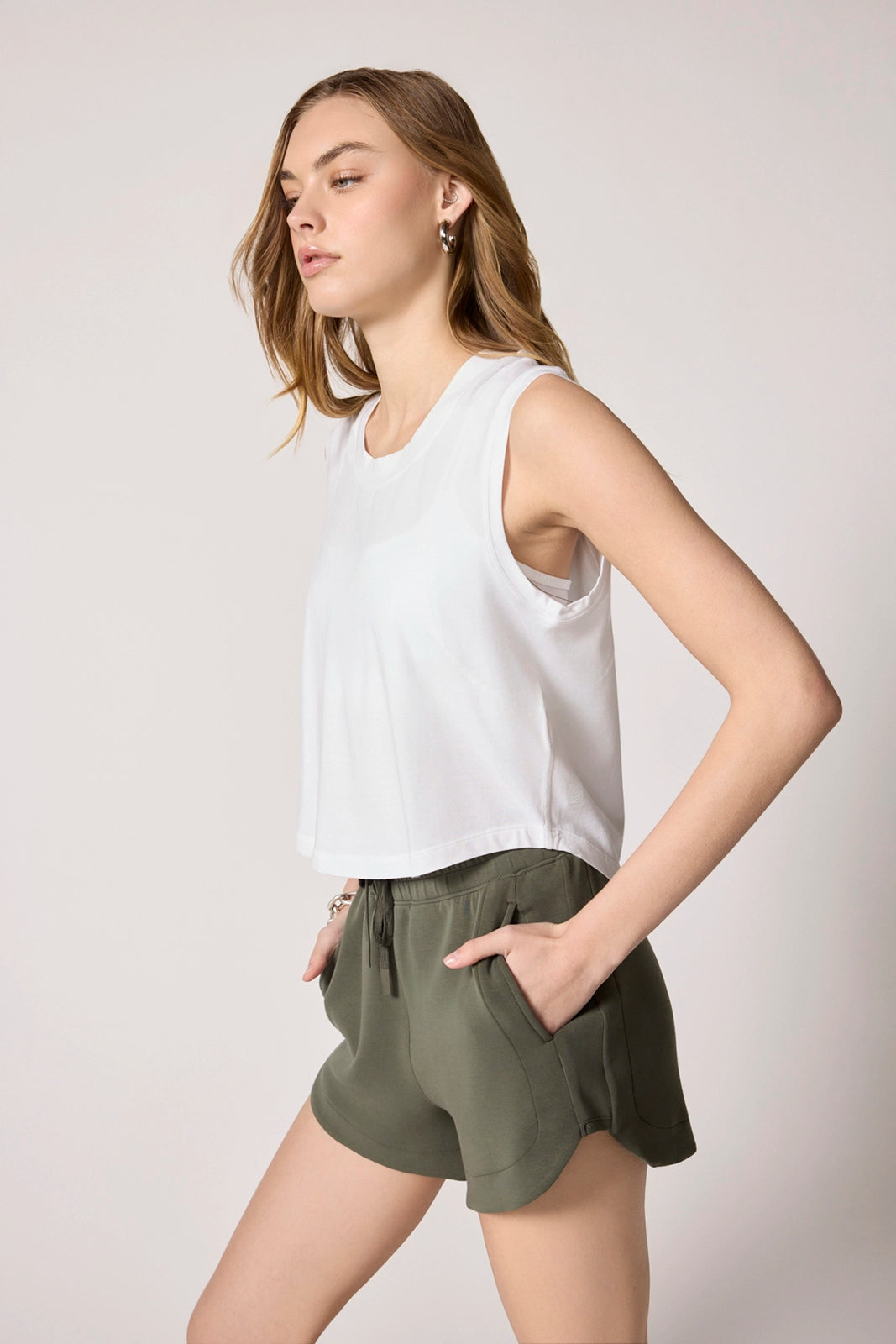 Pima Cotton Tank - Brilliant White