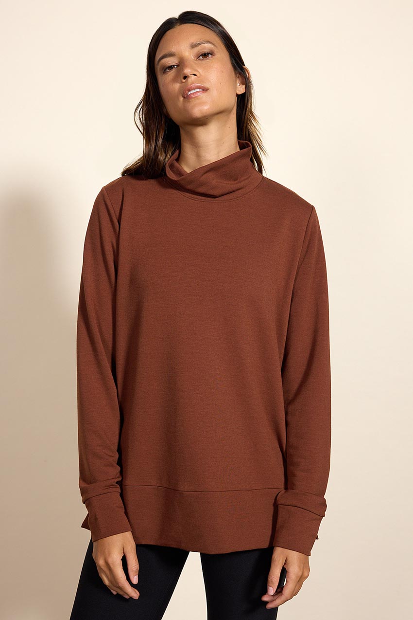 Serene TENCEL™ Modal Funnel Neck Pullover