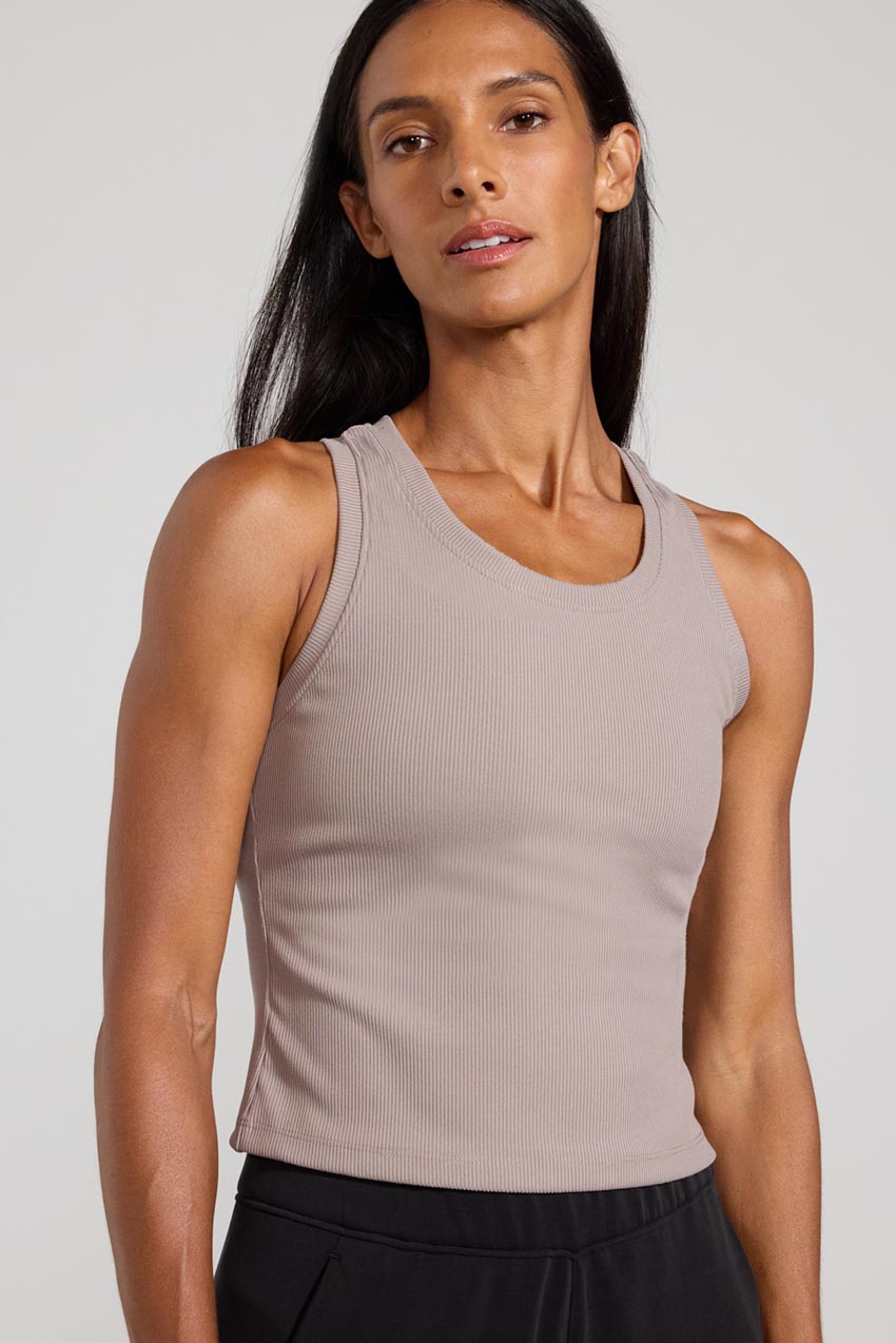 Poise Ribbed Crop Tank Top