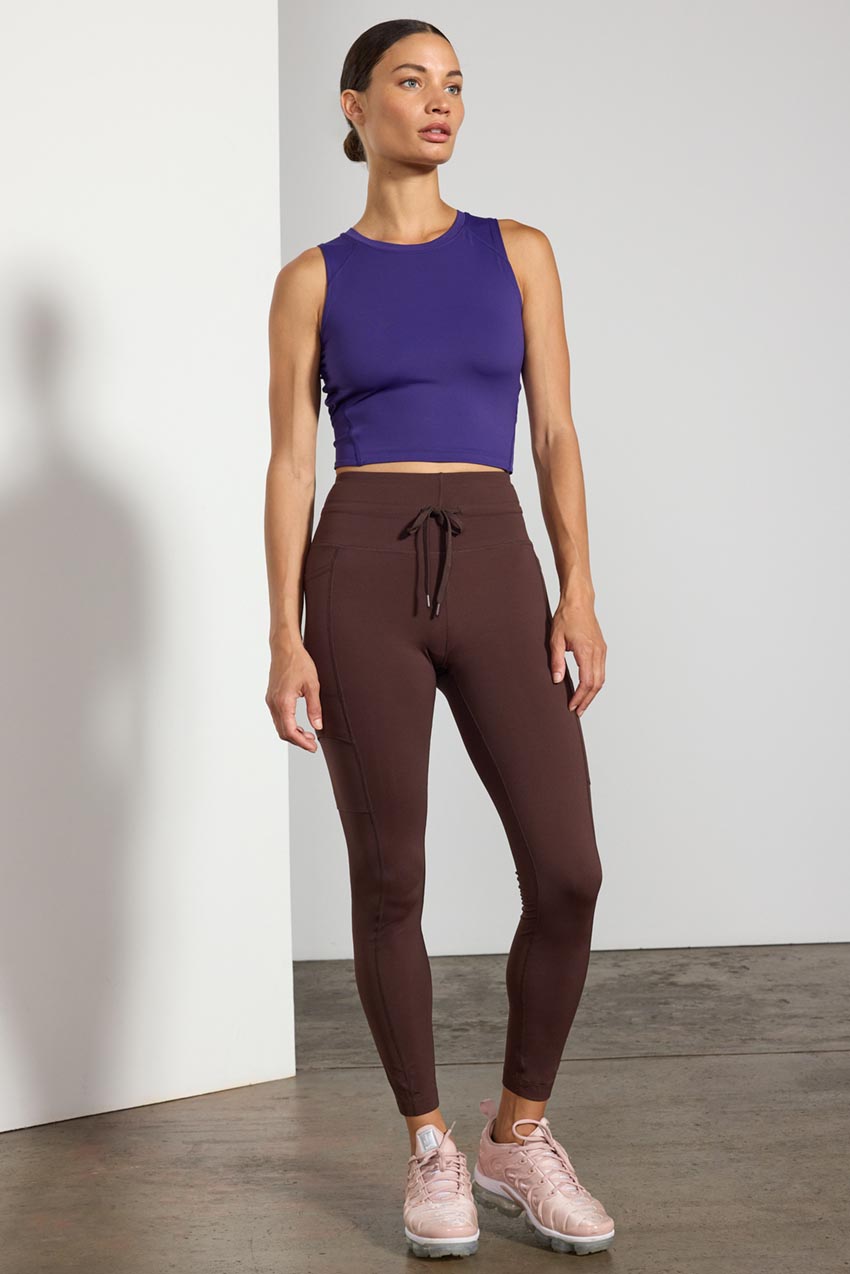 Vital Cropped Open Back Tank Top