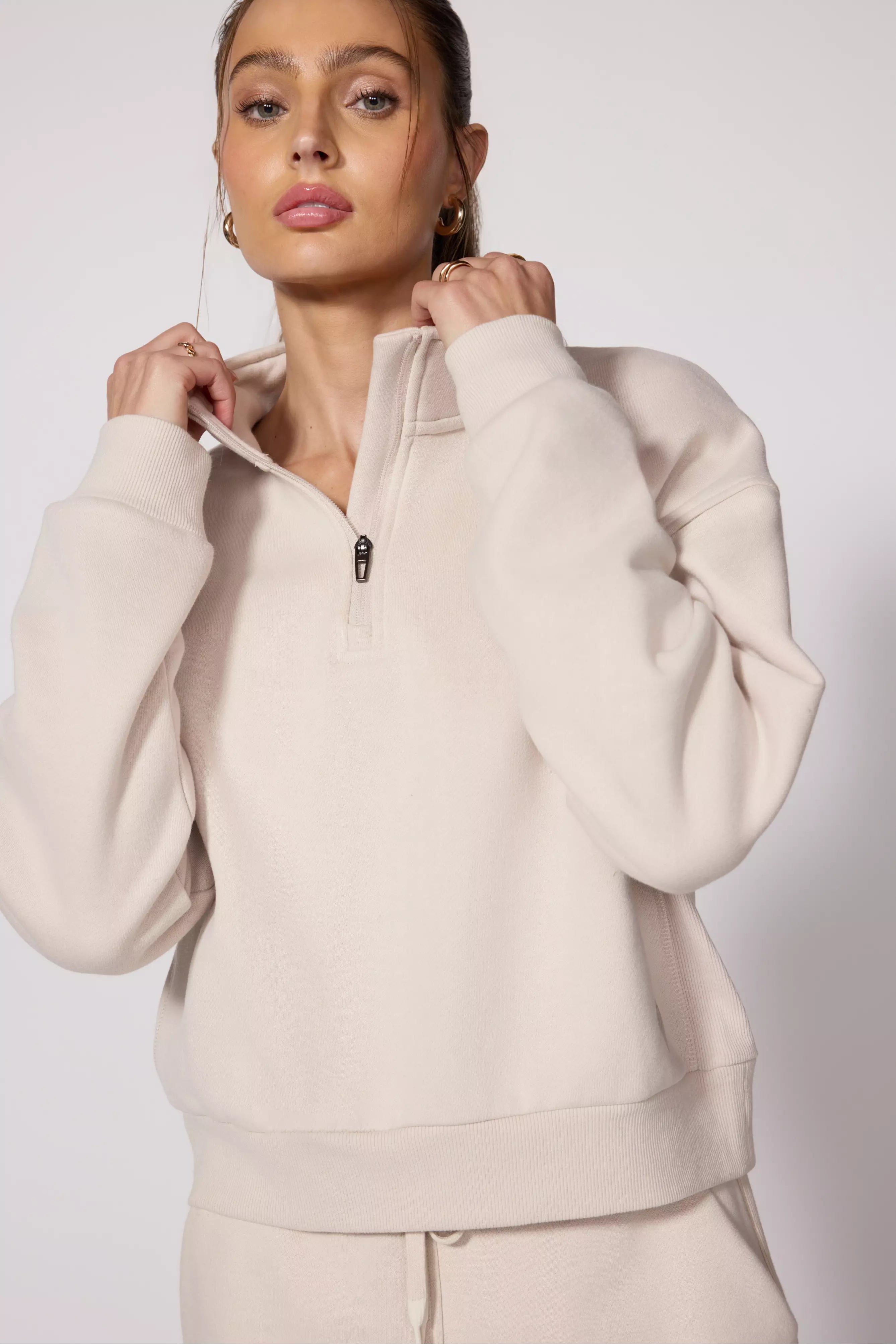 Luxefleece 1/4 Zip - Stone