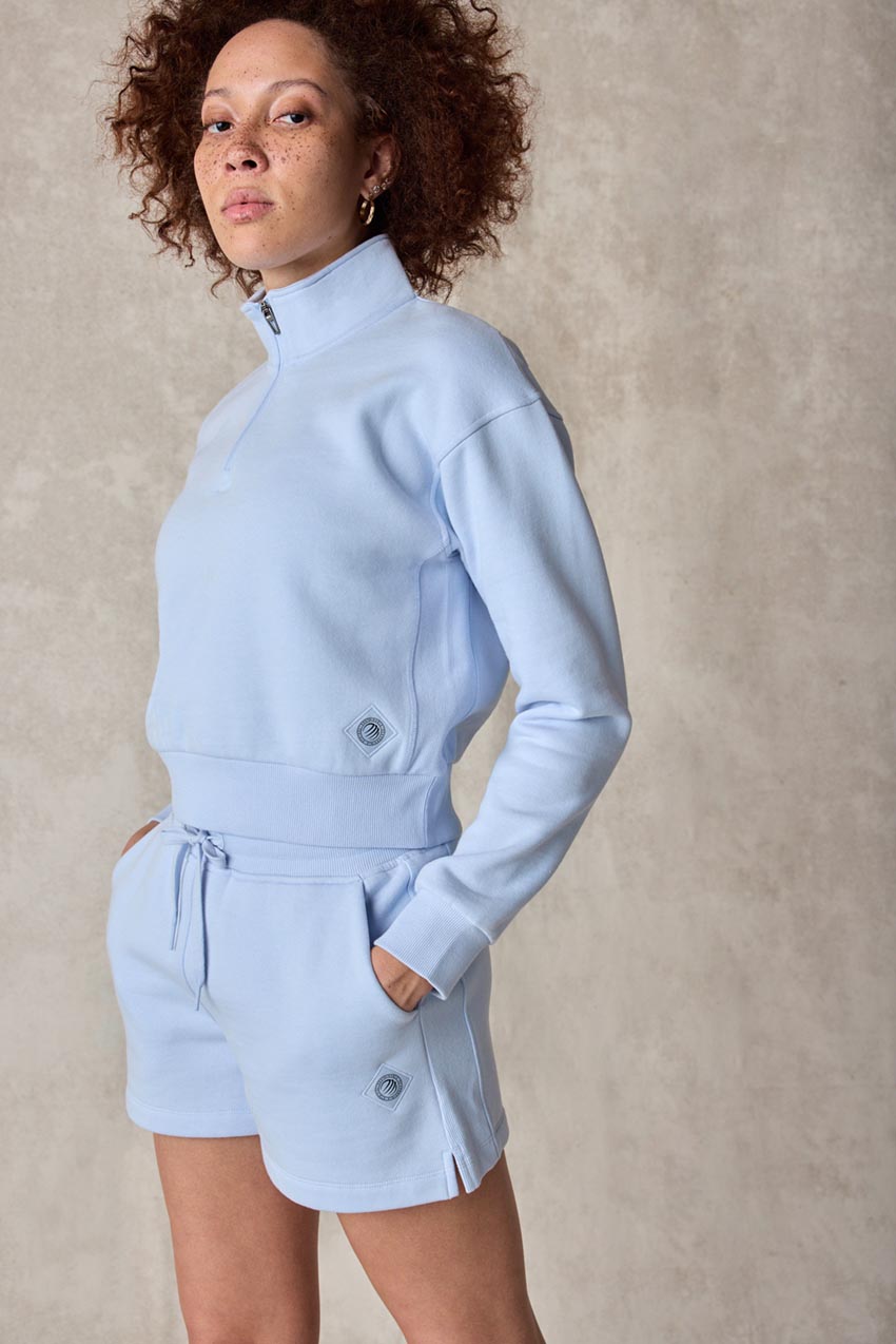 The Comfort Women’s 1/4 Zip Cropped Sweatshirt