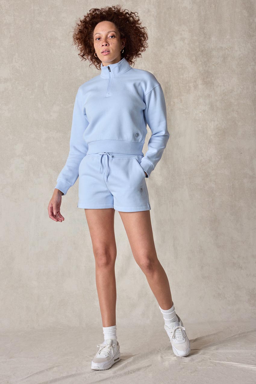 The Comfort Women’s 1/4 Zip Cropped Sweatshirt