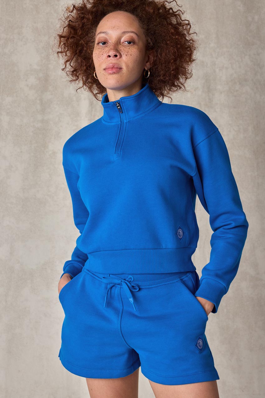 The Comfort Women’s 1/4 Zip Cropped Sweatshirt