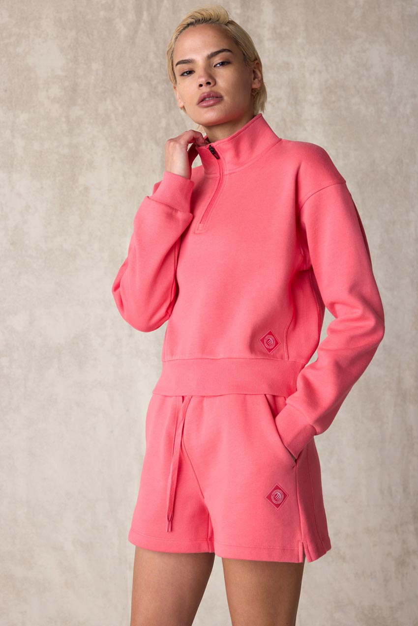 The Comfort Women’s 1/4 Zip Cropped Sweatshirt