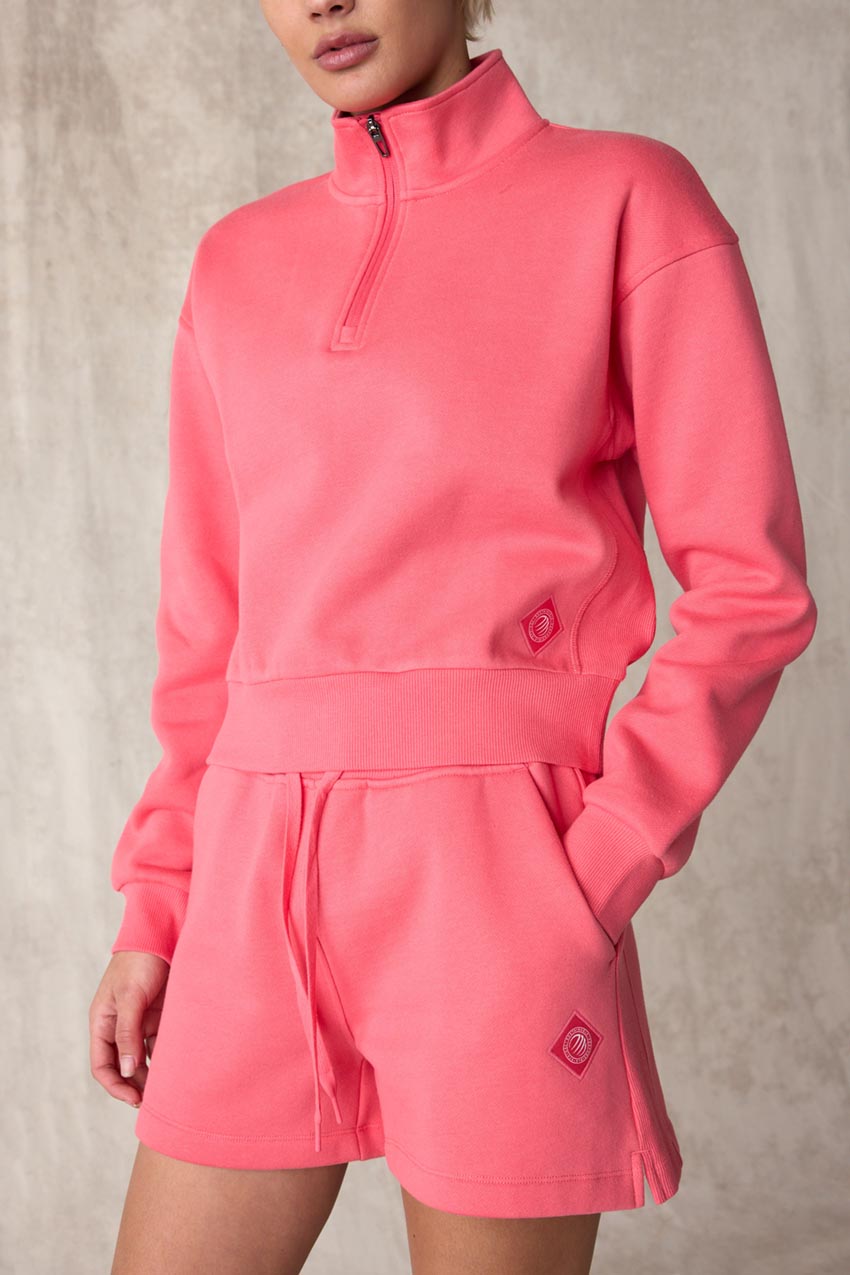 The Comfort Women’s 1/4 Zip Cropped Sweatshirt