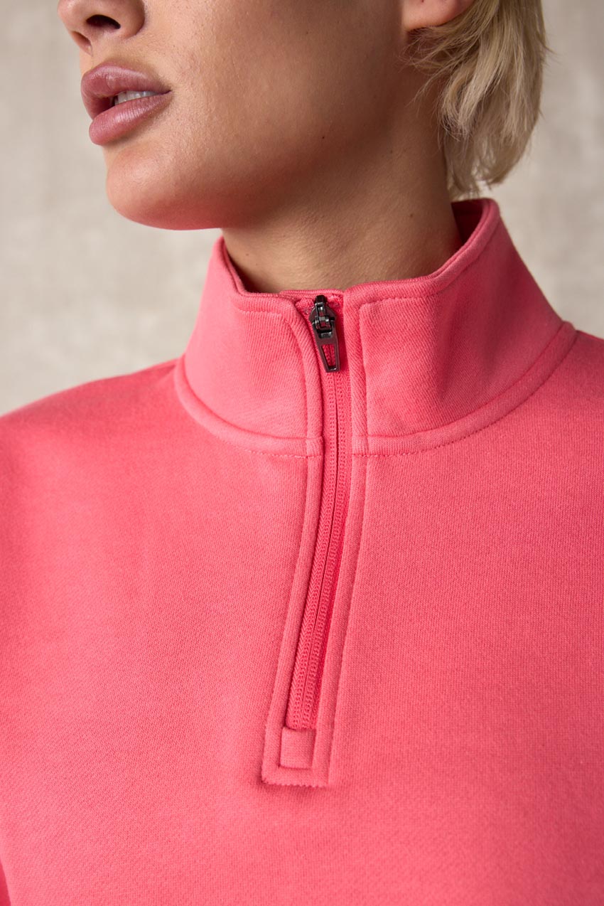The Comfort Women’s 1/4 Zip Cropped Sweatshirt