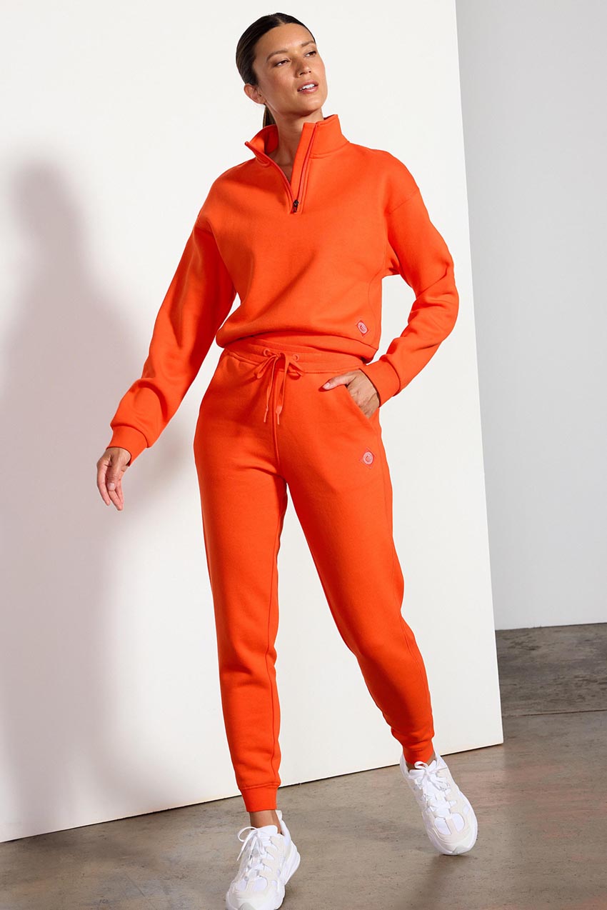 The Comfort Women’s 1/4 Zip Cropped Sweatshirt