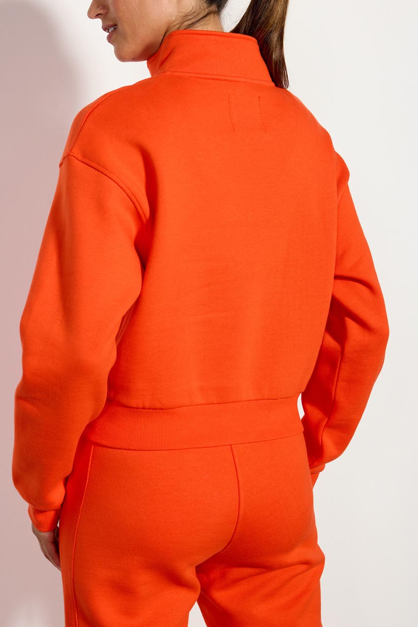 The Comfort Women’s 1/4 Zip Cropped Sweatshirt