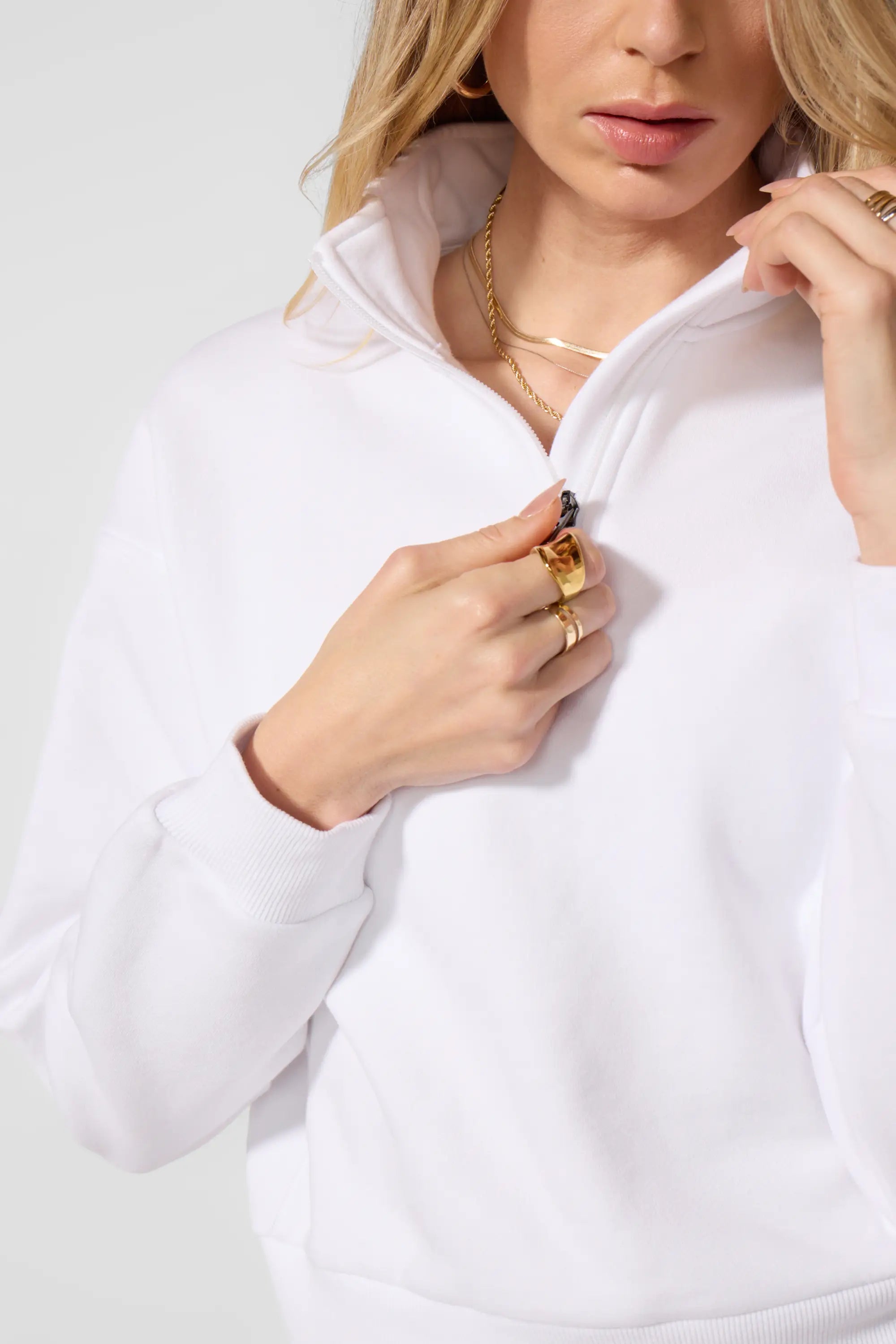 Luxefleece 1/4 Zip - Brilliant White