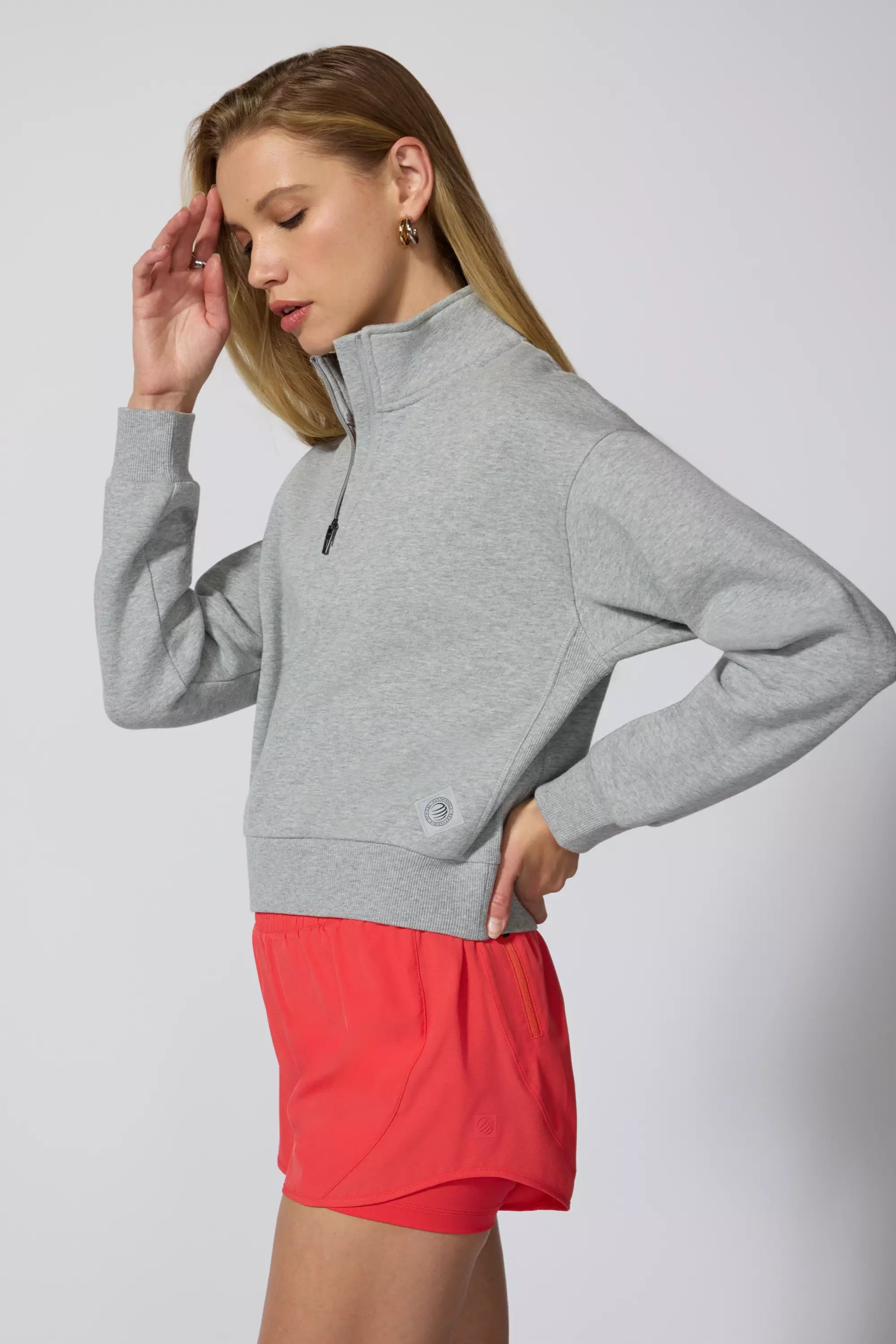 Luxefleece 1/4 Zip - Htr Concrete