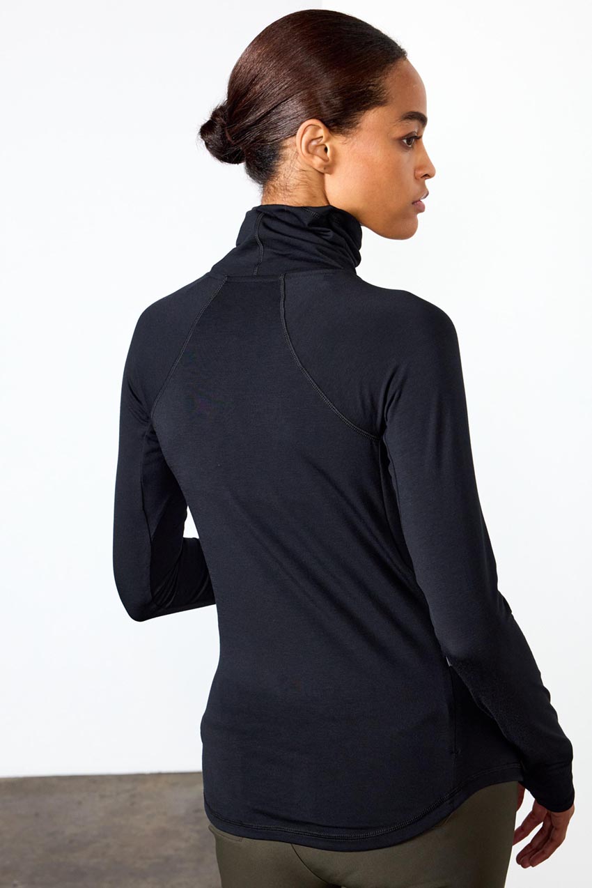 Orbit High Mock Neck Long Sleeve Top