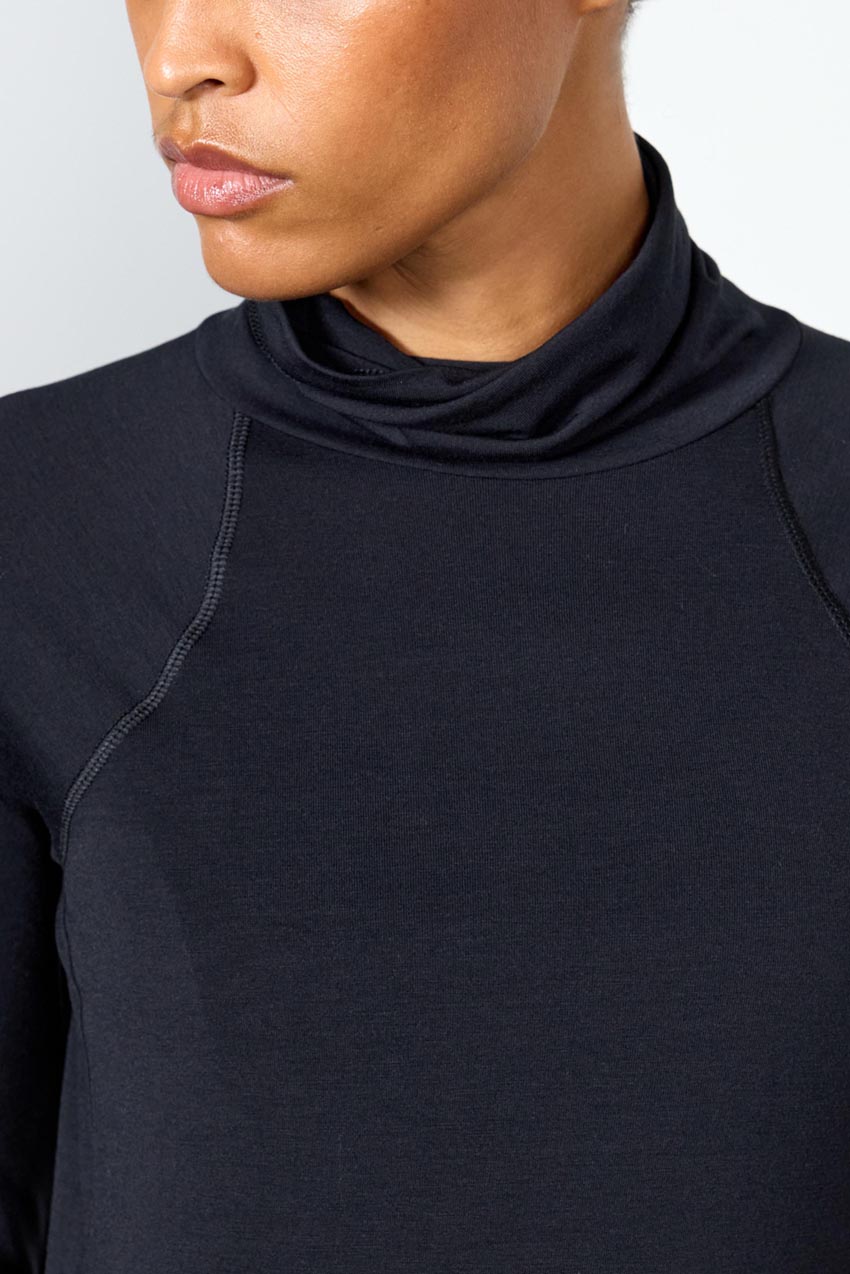 Orbit High Mock Neck Long Sleeve Top