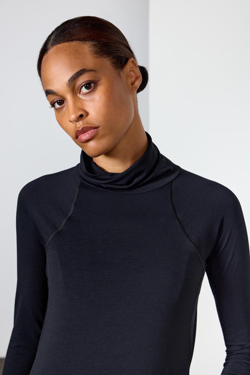 Orbit High Mock Neck Long Sleeve Top