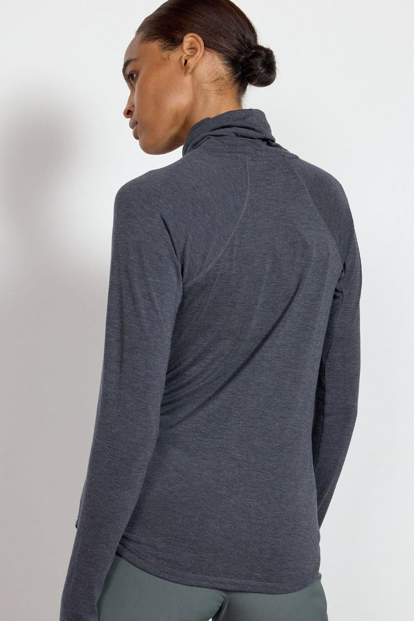 Orbit High Mock Neck Long Sleeve Top