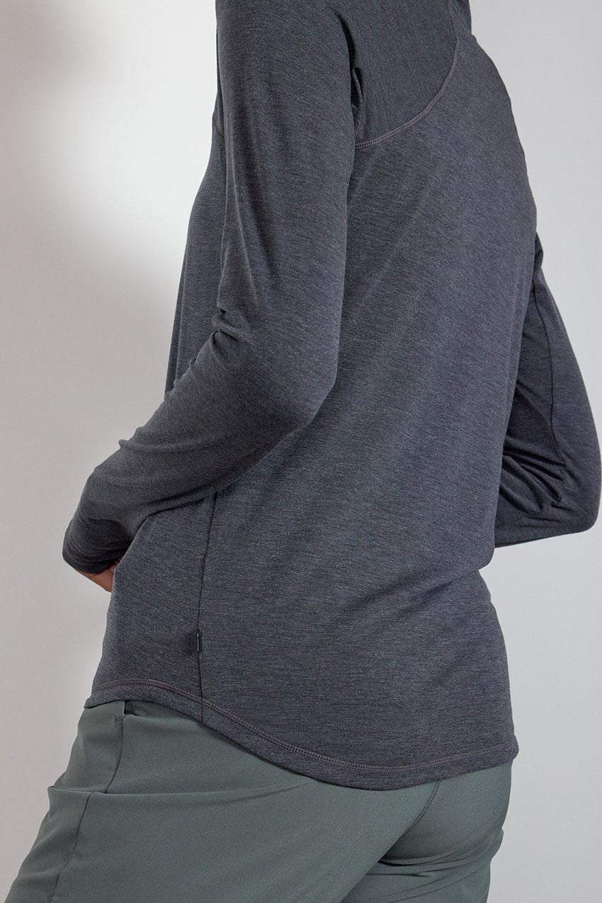 Orbit High Mock Neck Long Sleeve Top