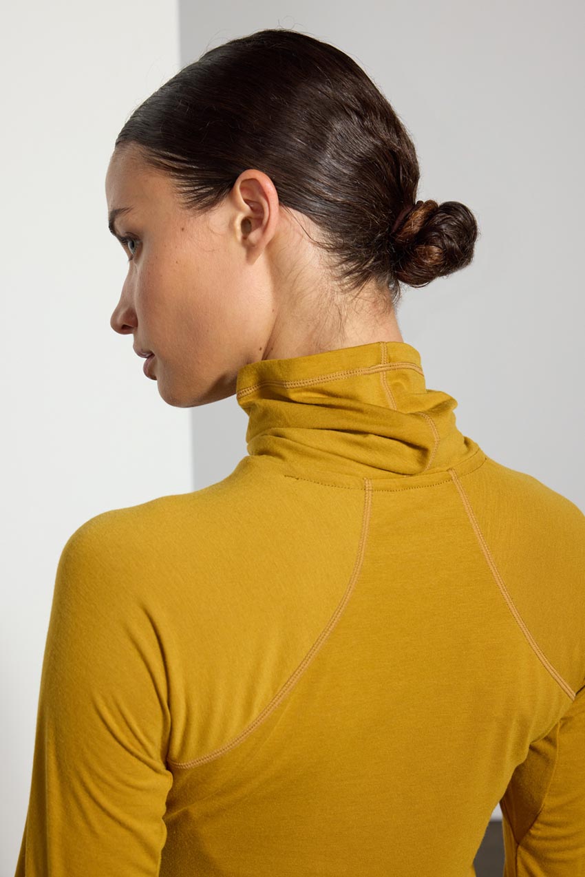 Orbit High Mock Neck Long Sleeve Top