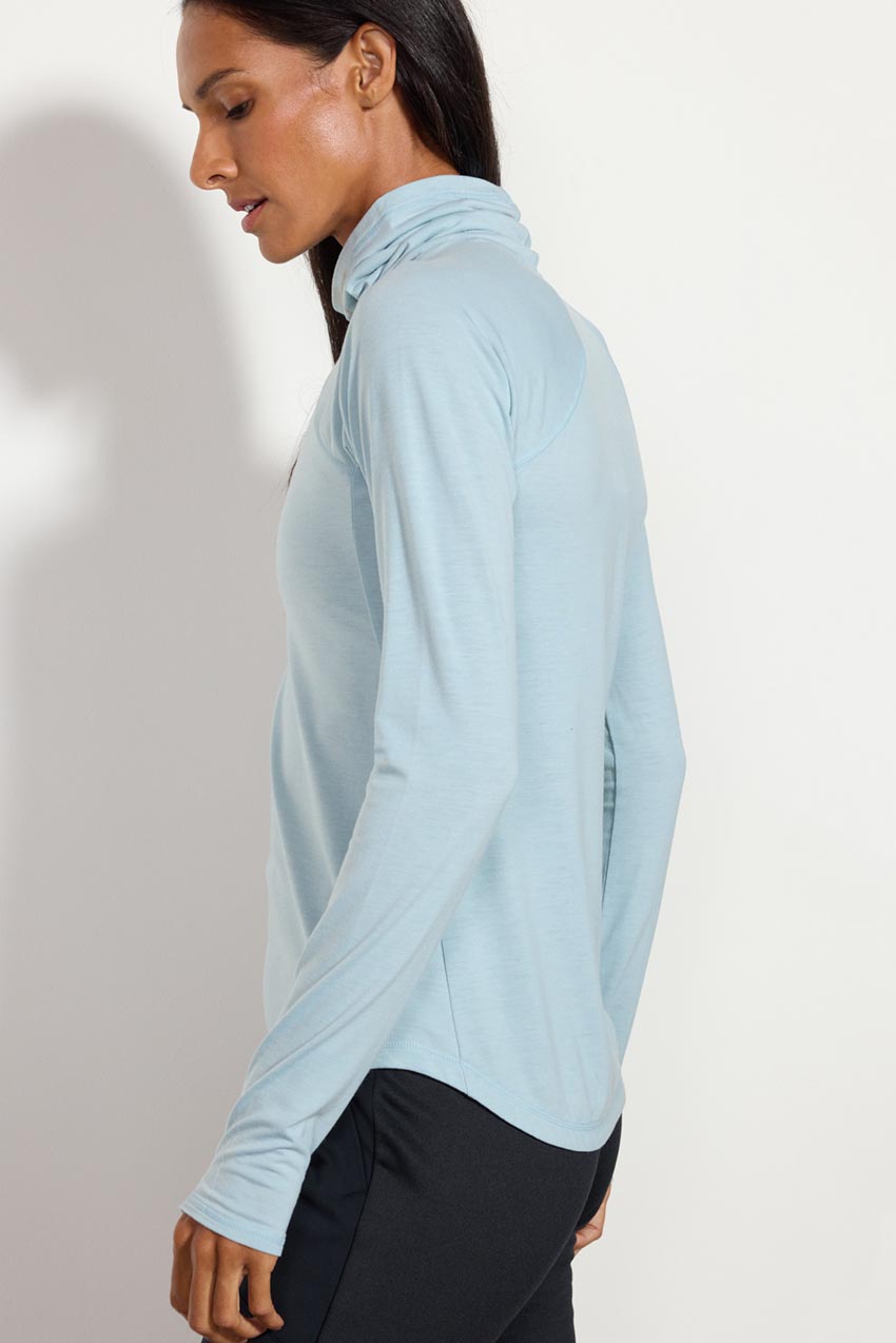 Orbit High Mock Neck Long Sleeve Top