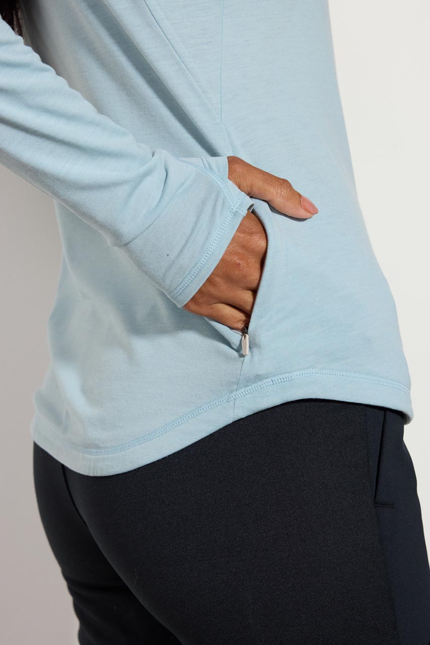 Orbit High Mock Neck Long Sleeve Top