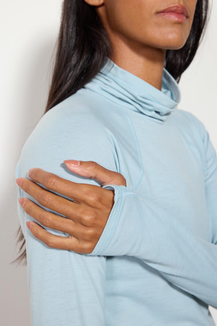 Orbit High Mock Neck Long Sleeve Top