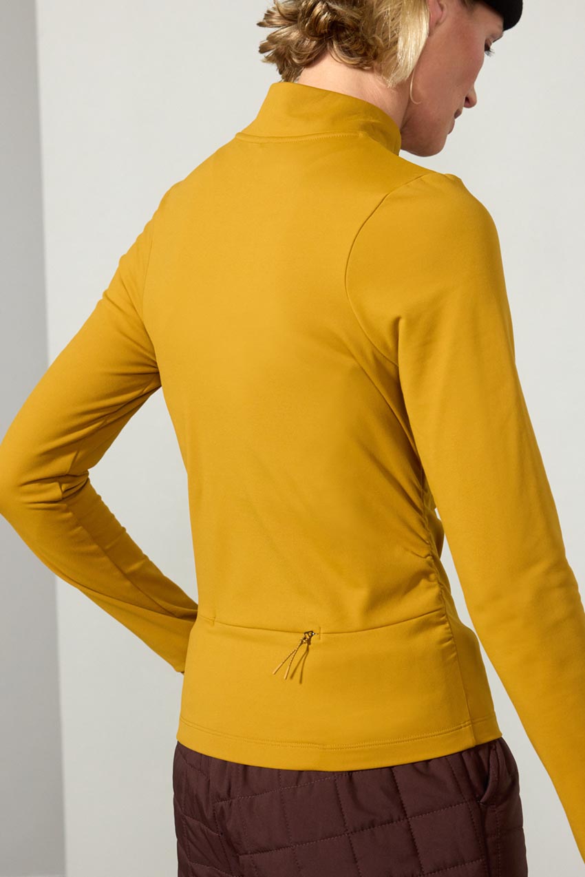 Forge Half-Zip Fitted Long Sleeve Top